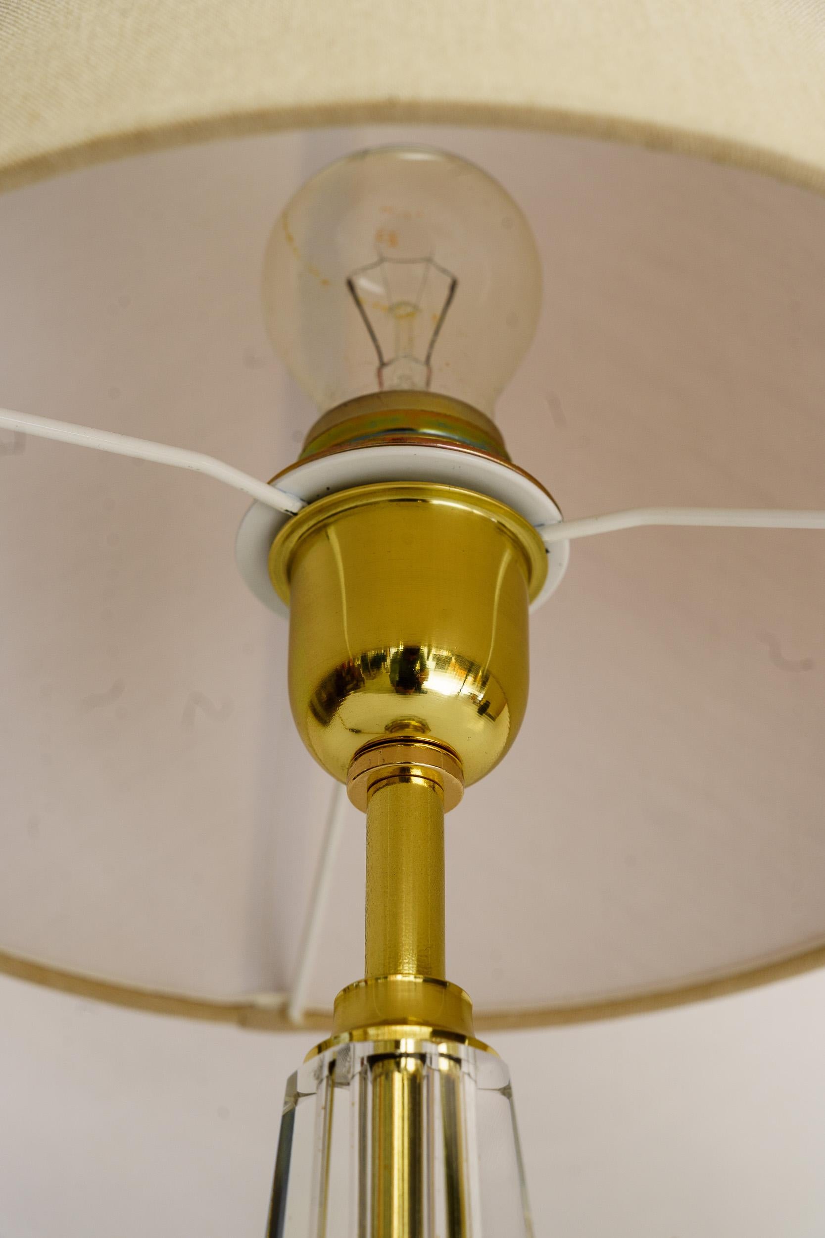 Laiton Grande lampe de table Art Déco bakalowits viennoise des années 1920 en vente
