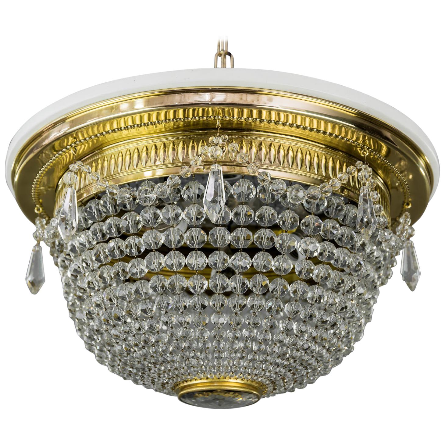 Big Art Deco Ceiling Lamp, Vienna, 1920s