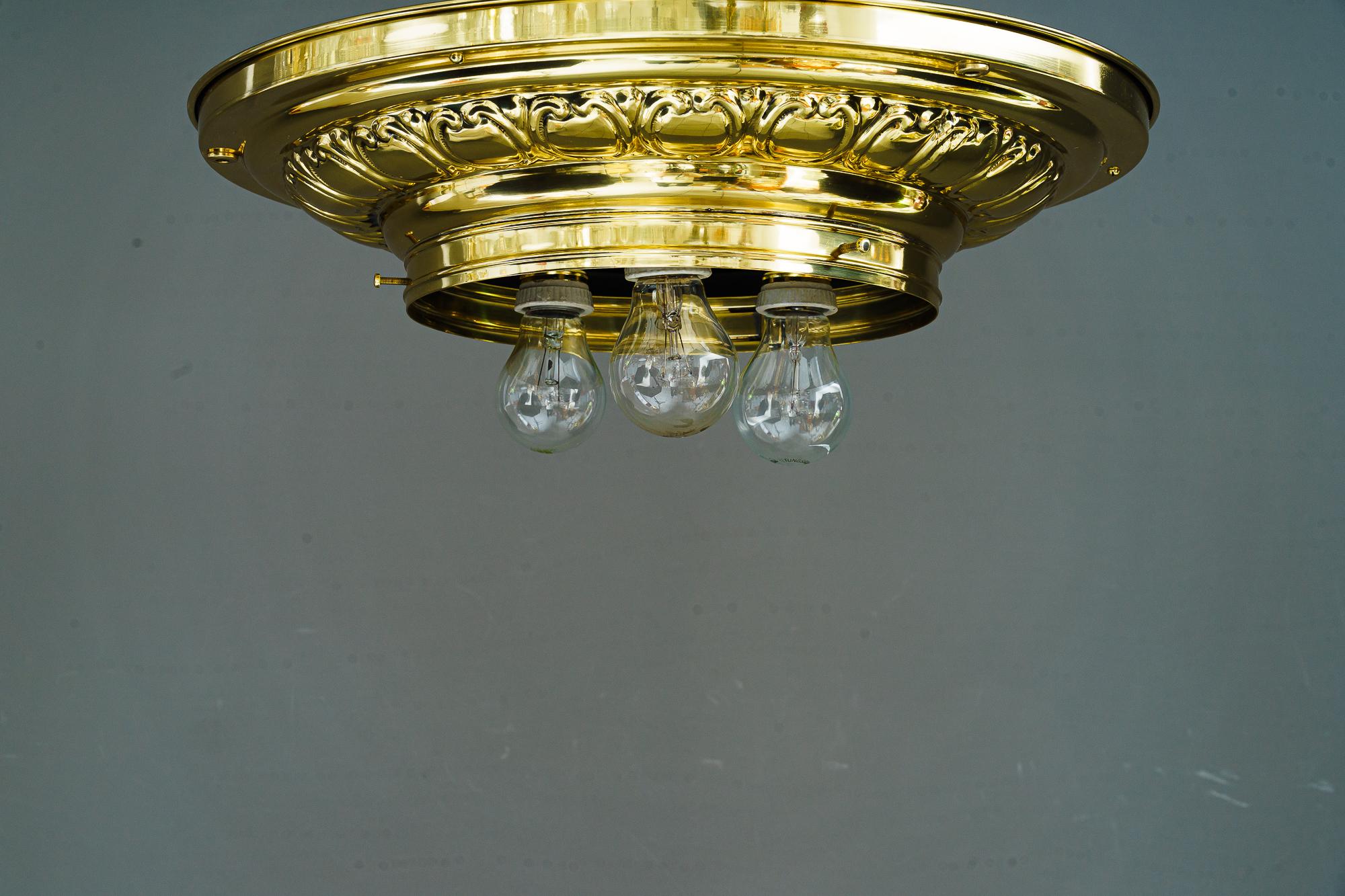 Big art deco ceiling lamp vienna around 1920s For Sale 2
