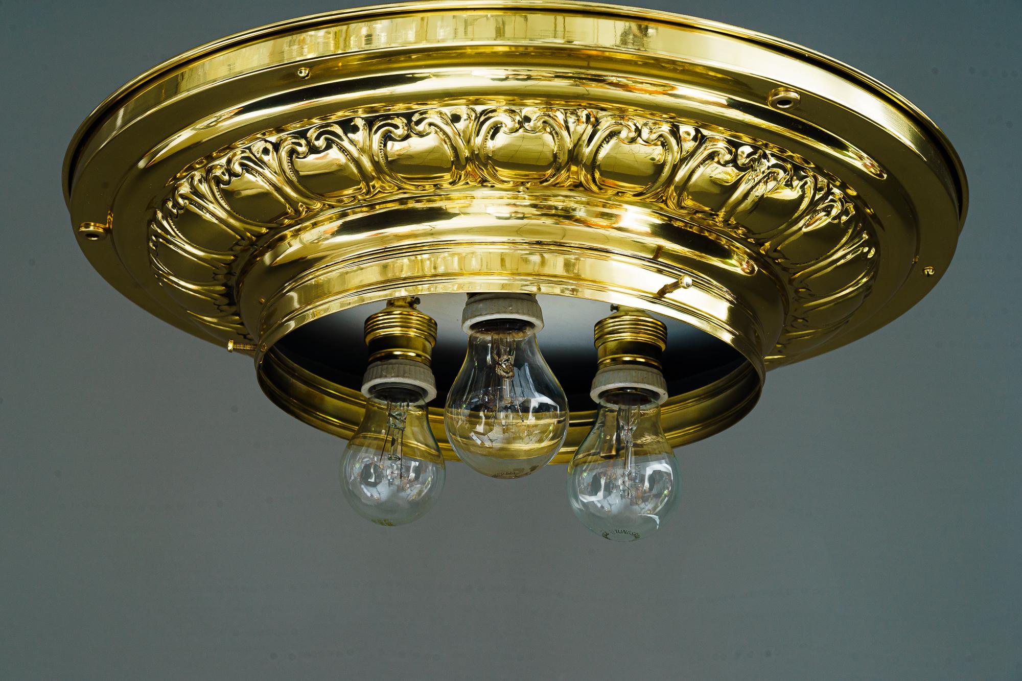 Grande lampada da soffitto art déco vienna anni '20 circa in vendita 3
