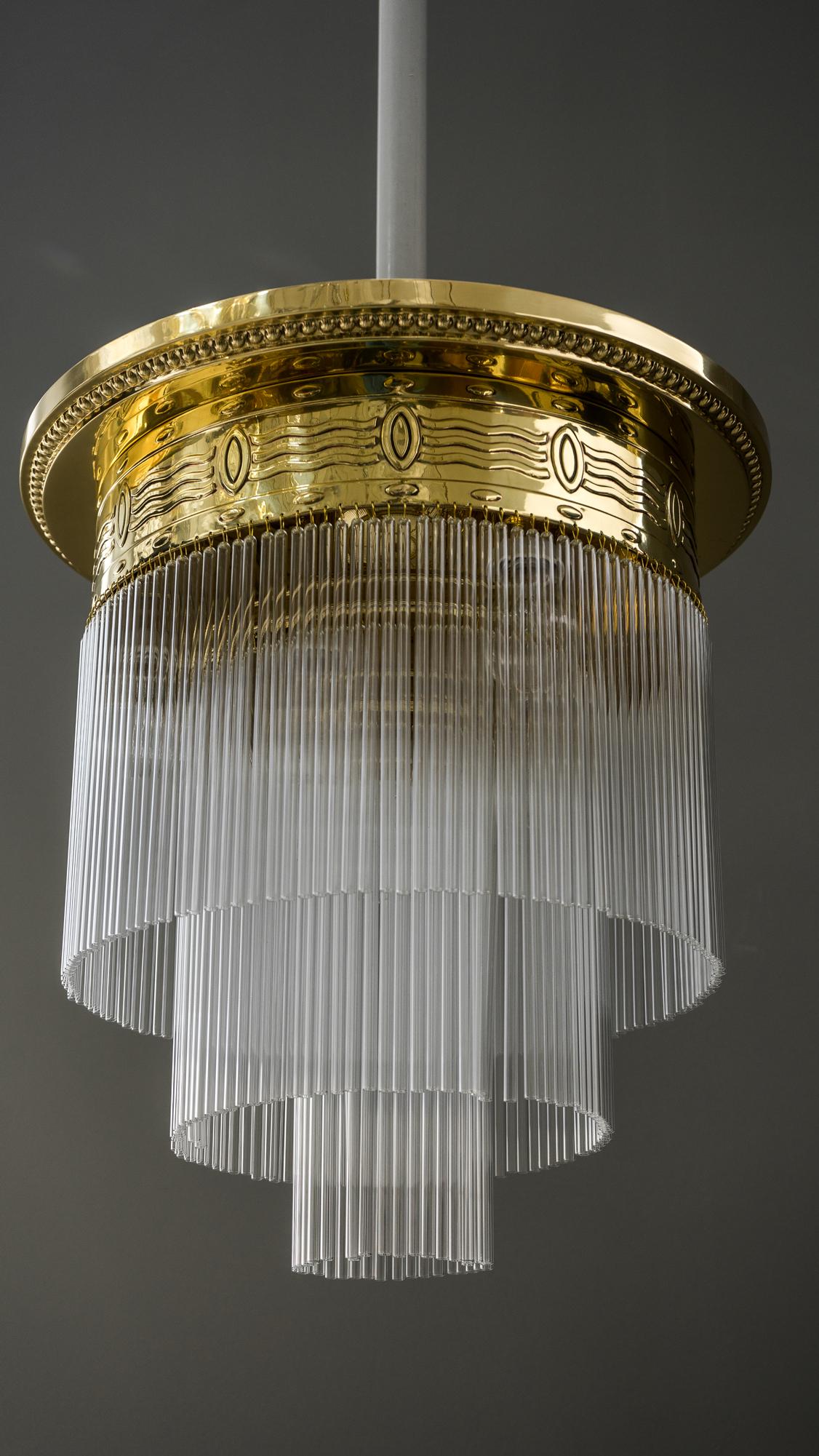 Big Art Deco Ceiling Lamp Vienna, circa 1920s In Good Condition In Wien, AT