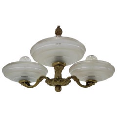 Big Art Deco Chandelier, 1930s