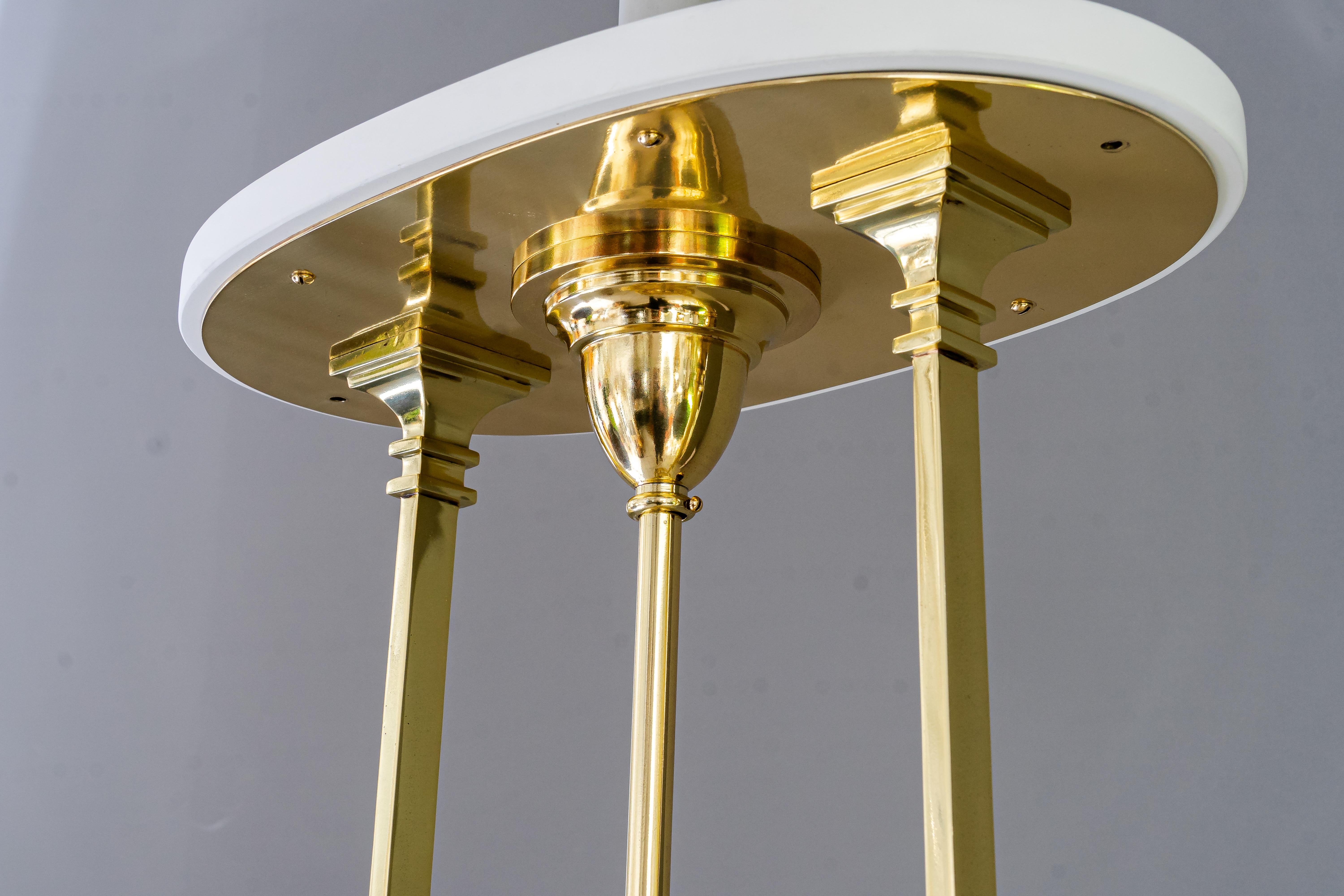 Grand lustre Art Deco viennois vers 1920 en vente 2