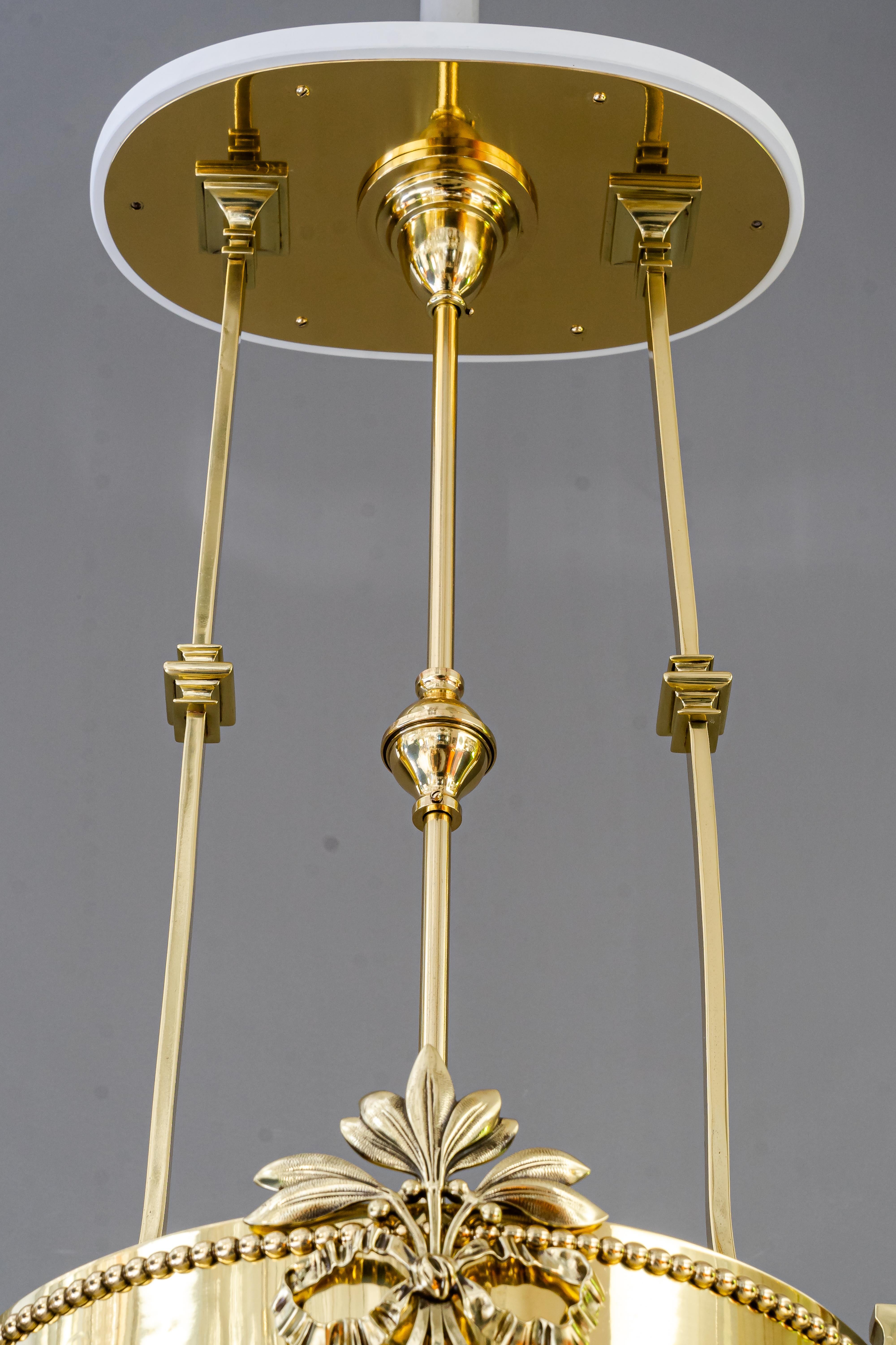 Grand lustre Art Deco viennois vers 1920 en vente 9