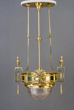 Big Art Deco chandelier vienna around 1920s