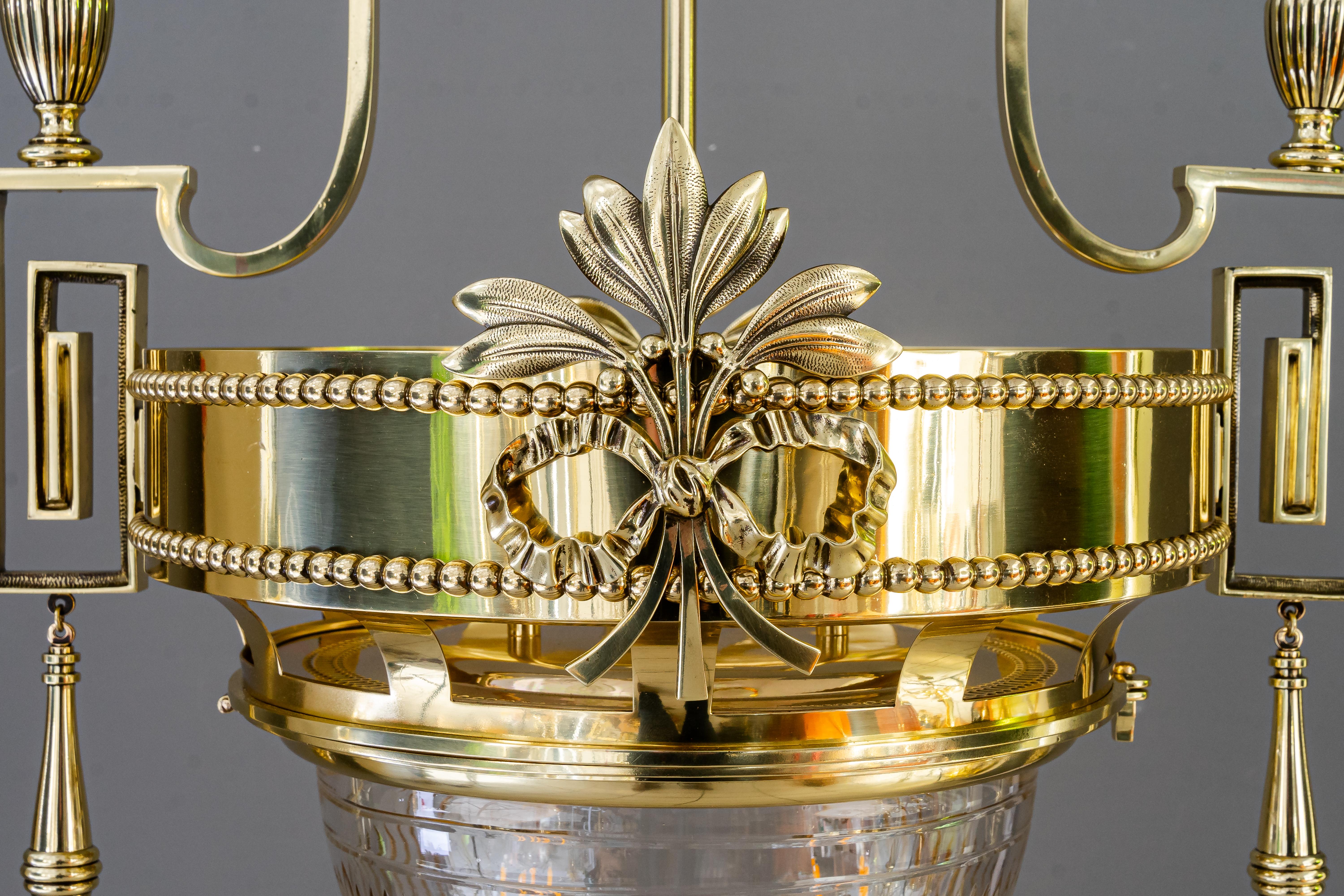 Début du 20ème siècle Grand lustre Art Deco viennois vers 1920 en vente