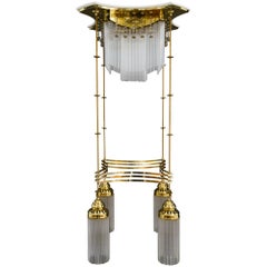 Großer Art Deco Luster Wien, um 1920er Jahre