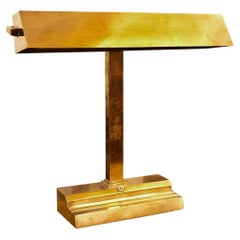 Big Art Deco Desk Lamp, 1920, Material: Bronze, German