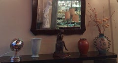 Big Art Deco France Mirror in Wood, Year: 1925