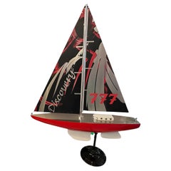 Big Art Deco Inspired Boat in Wood and steel  Designer: Marcelo Peña, 2024