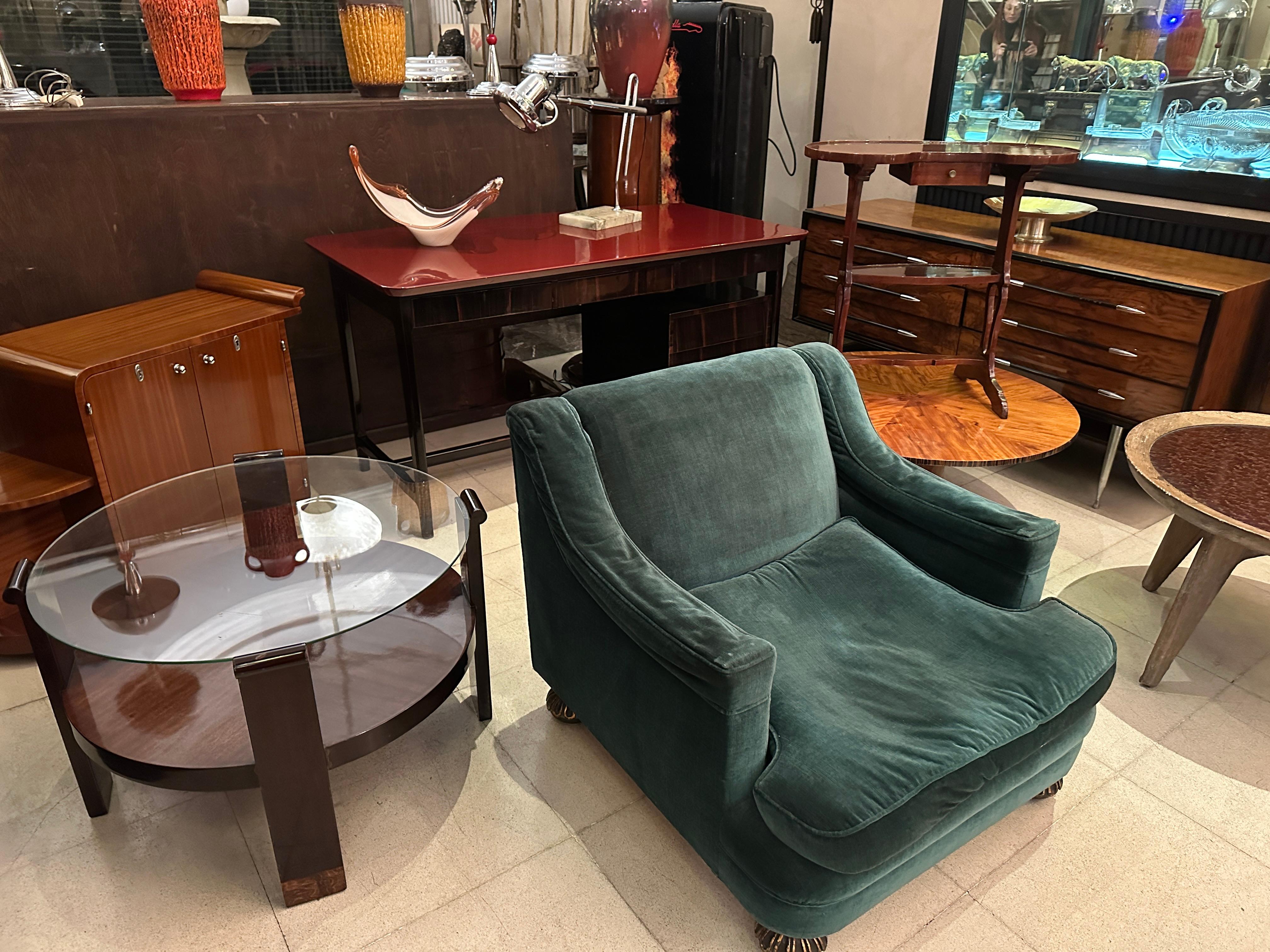 Gran Lámpara de Mesa Art Decó 1920, Francia, Materiales, Mármol y Cromo en venta 11