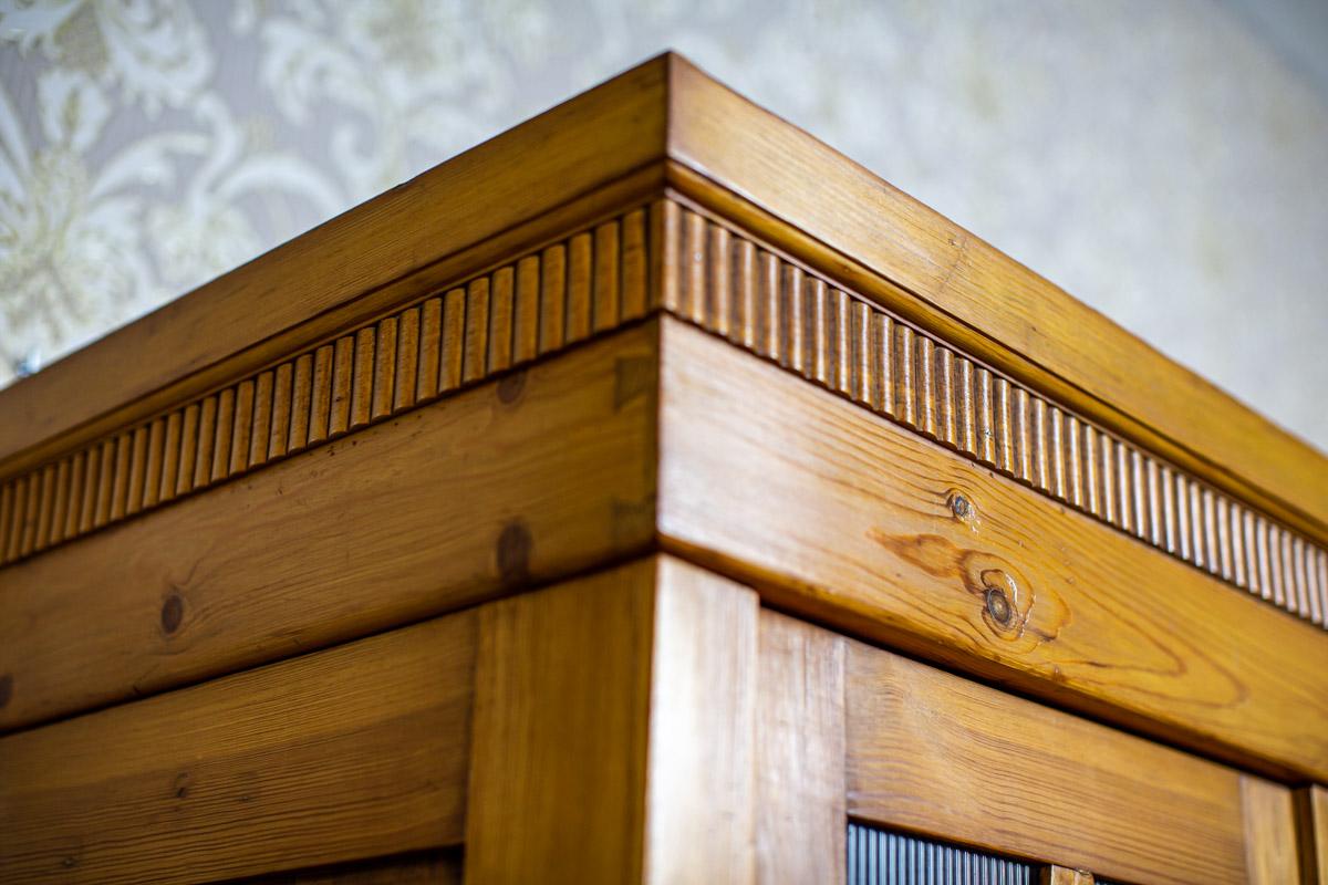 Early 20th Century Massive Art Nouveau Pine Wardrobe, circa 1910 For Sale