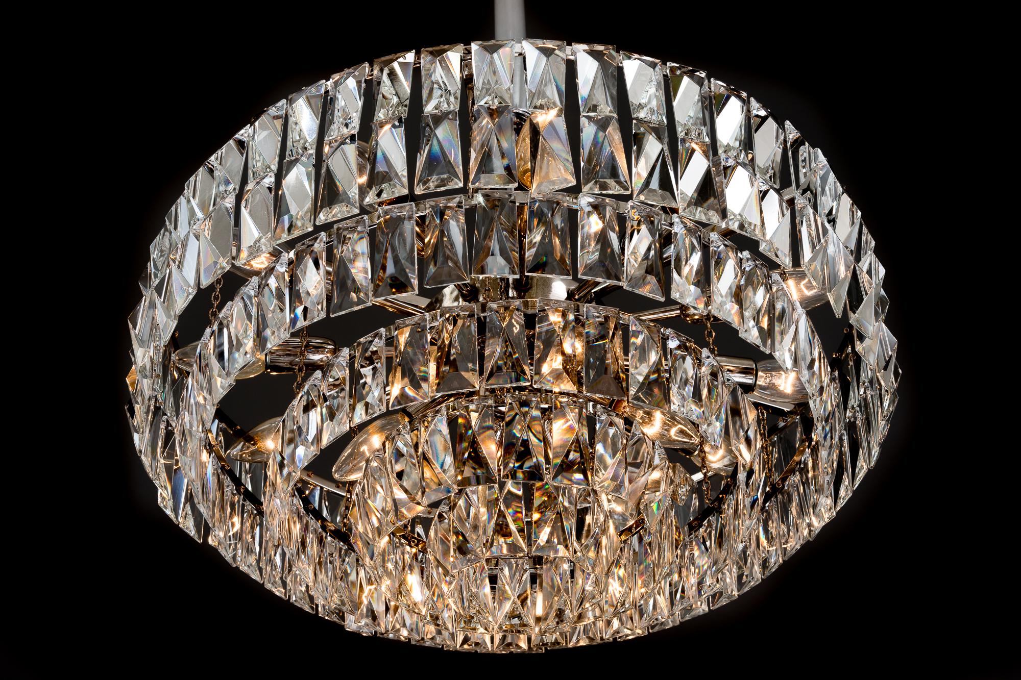 Big Bakalowits Crystal Chandelier, circa 1960s For Sale 6