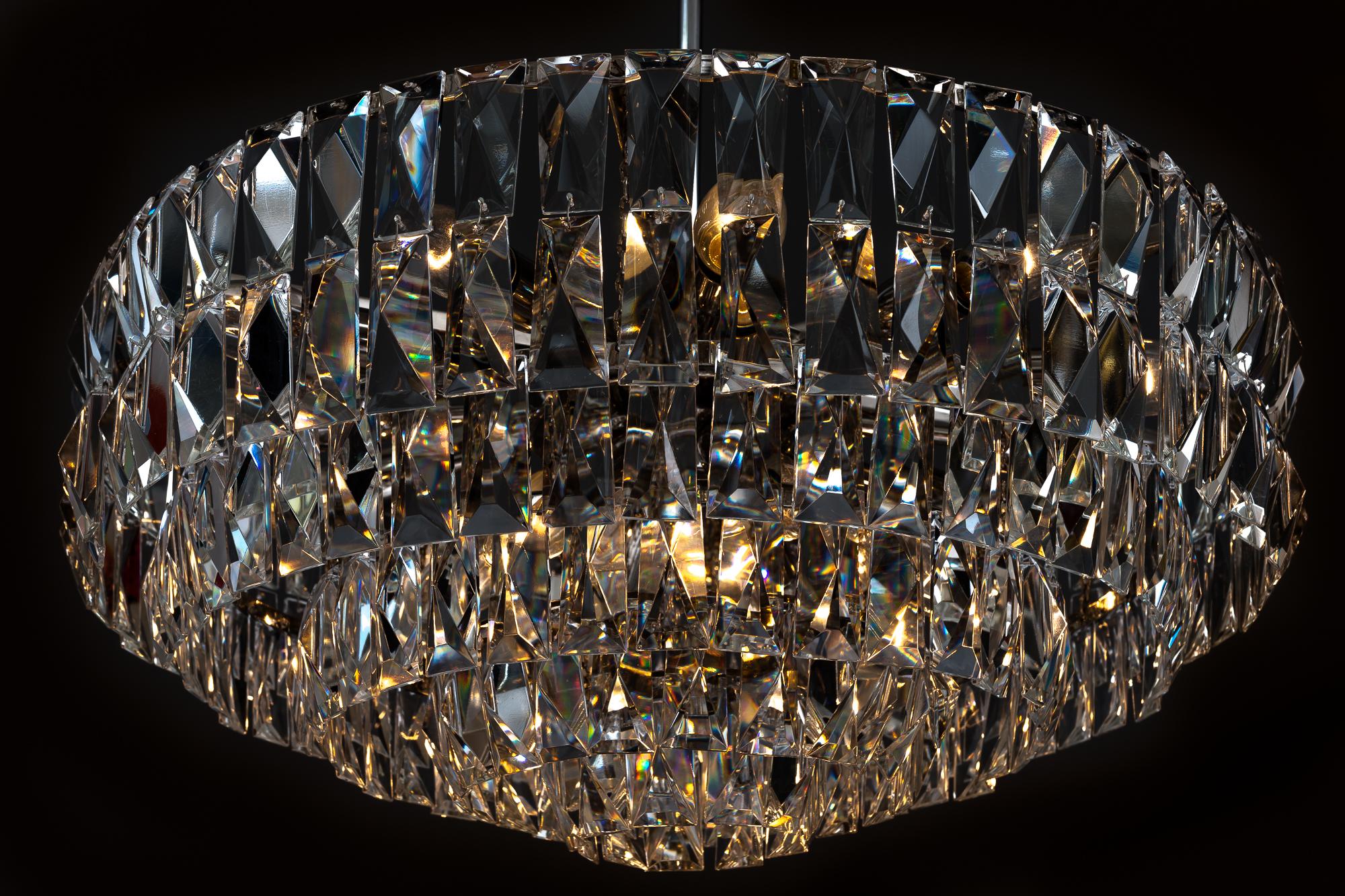 Big Bakalowits Crystal Chandelier, circa 1960s For Sale 7
