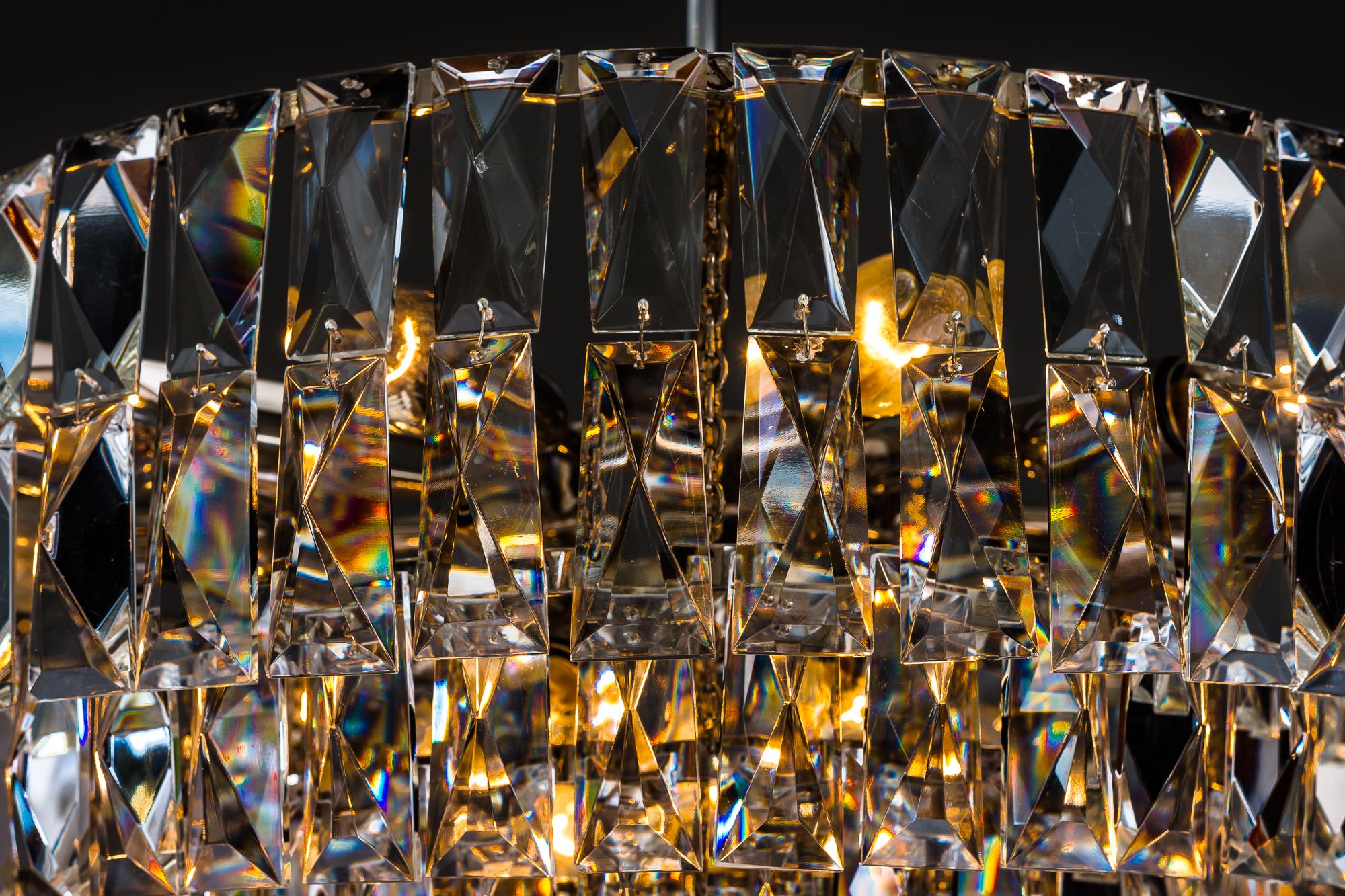 Big Bakalowits Crystal Chandelier, circa 1960s For Sale 8