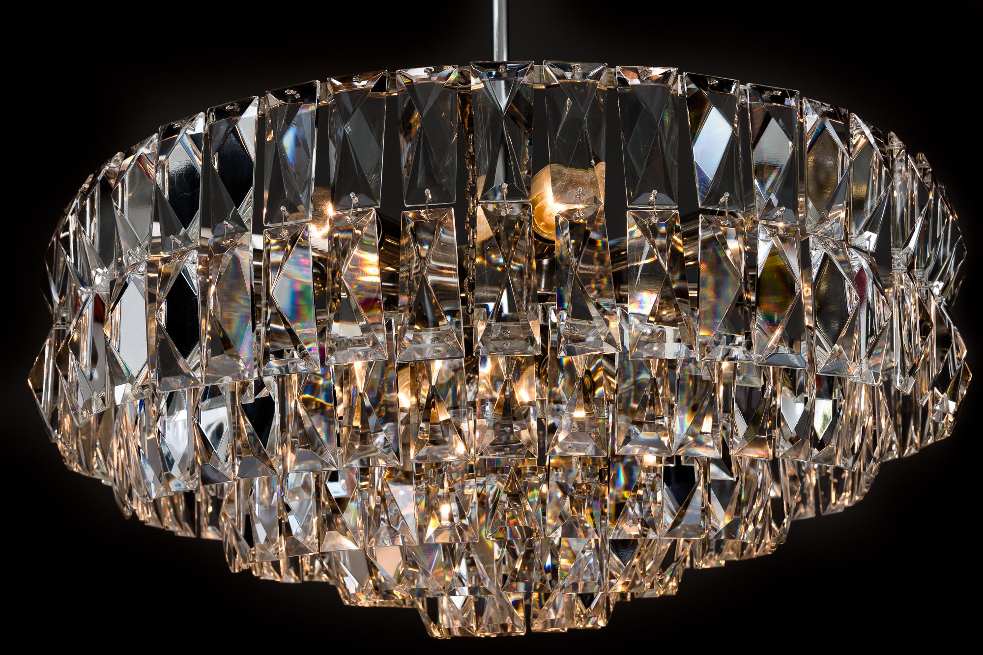 Big Bakalowits Crystal Chandelier, circa 1960s For Sale 10