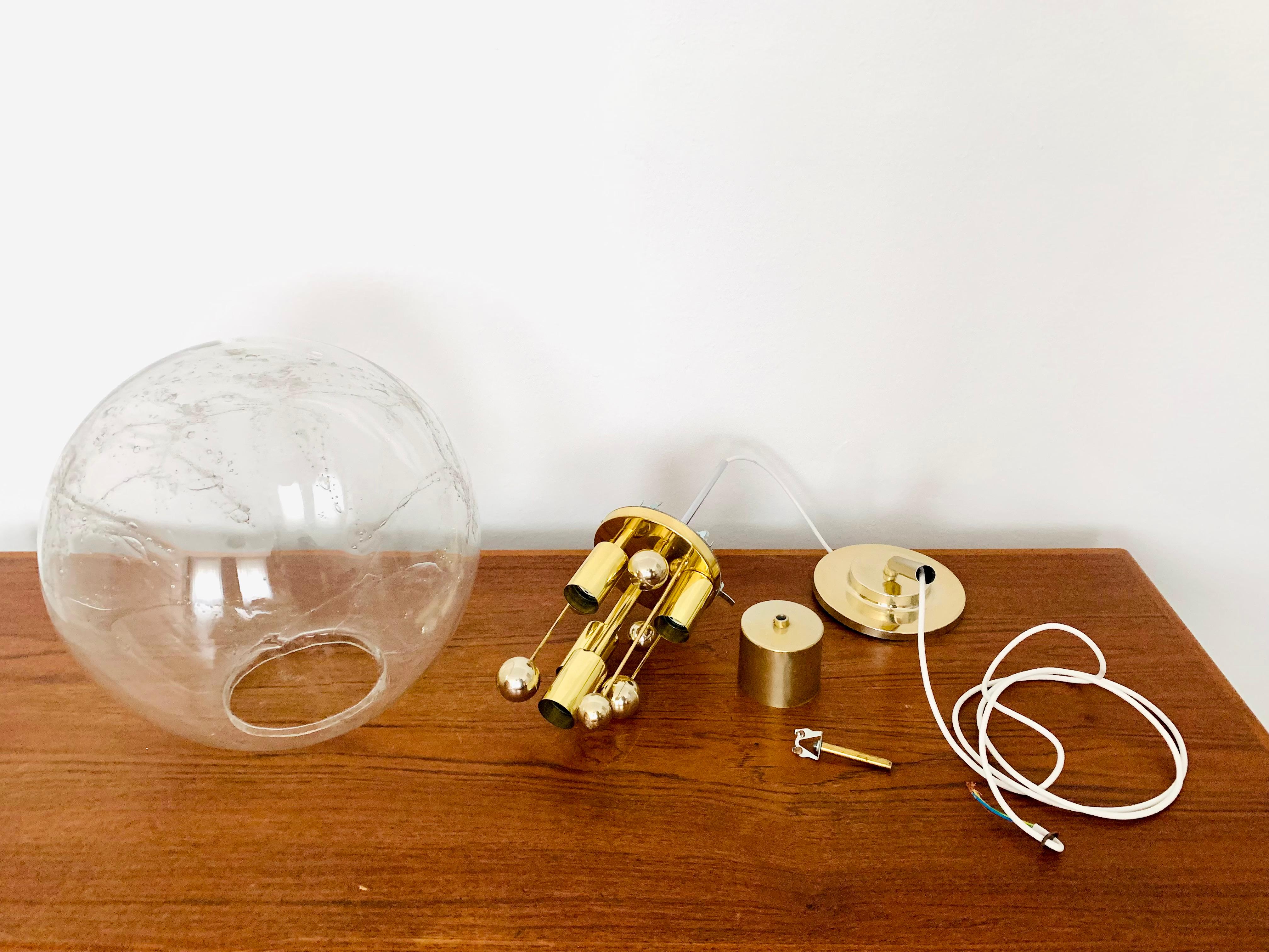 Lampada a sospensione in vetro Big Ball di Bigli in vendita 5