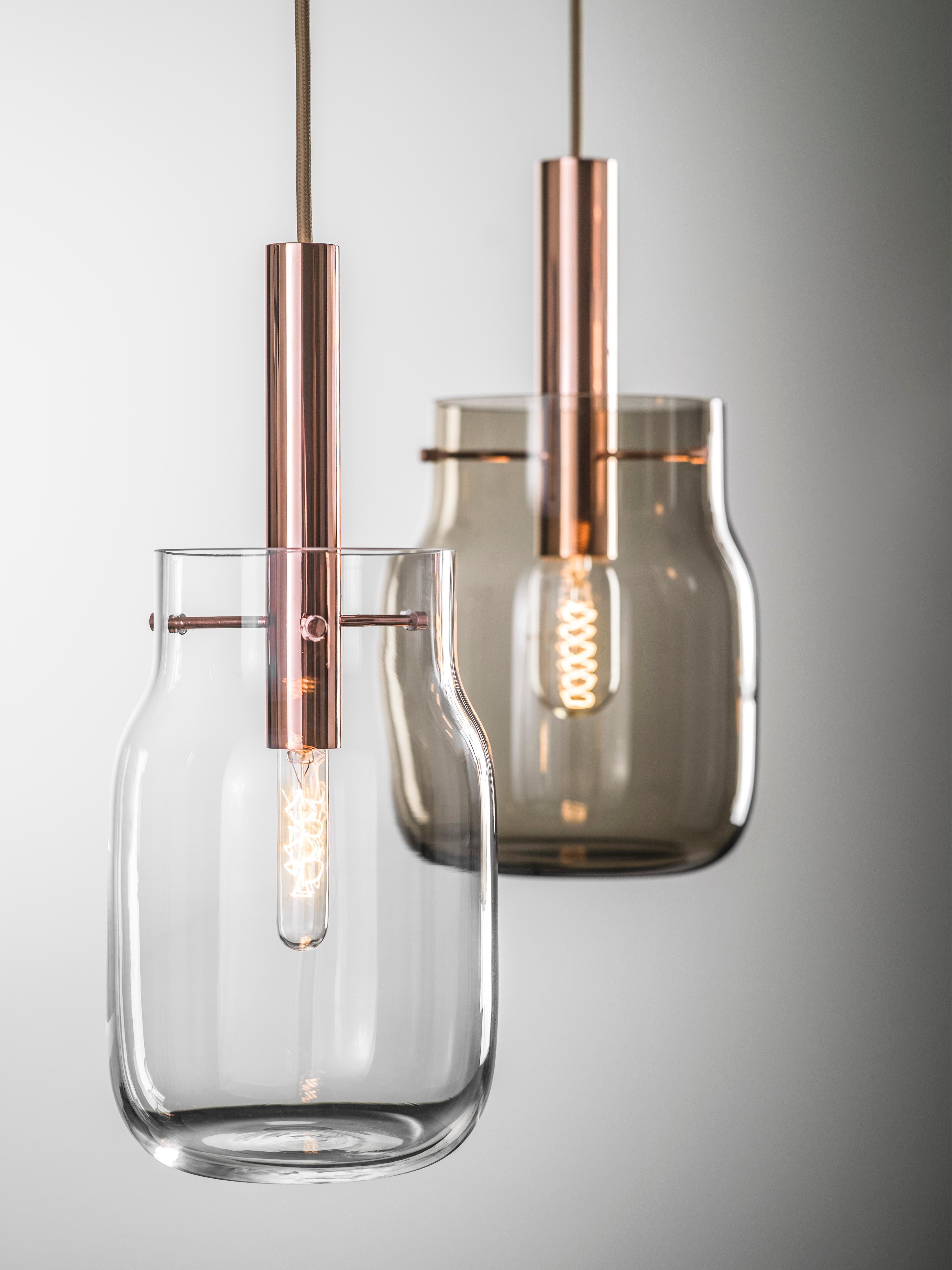 Moderne Grande lampe à suspension Bandaska de Dechem Studio en vente