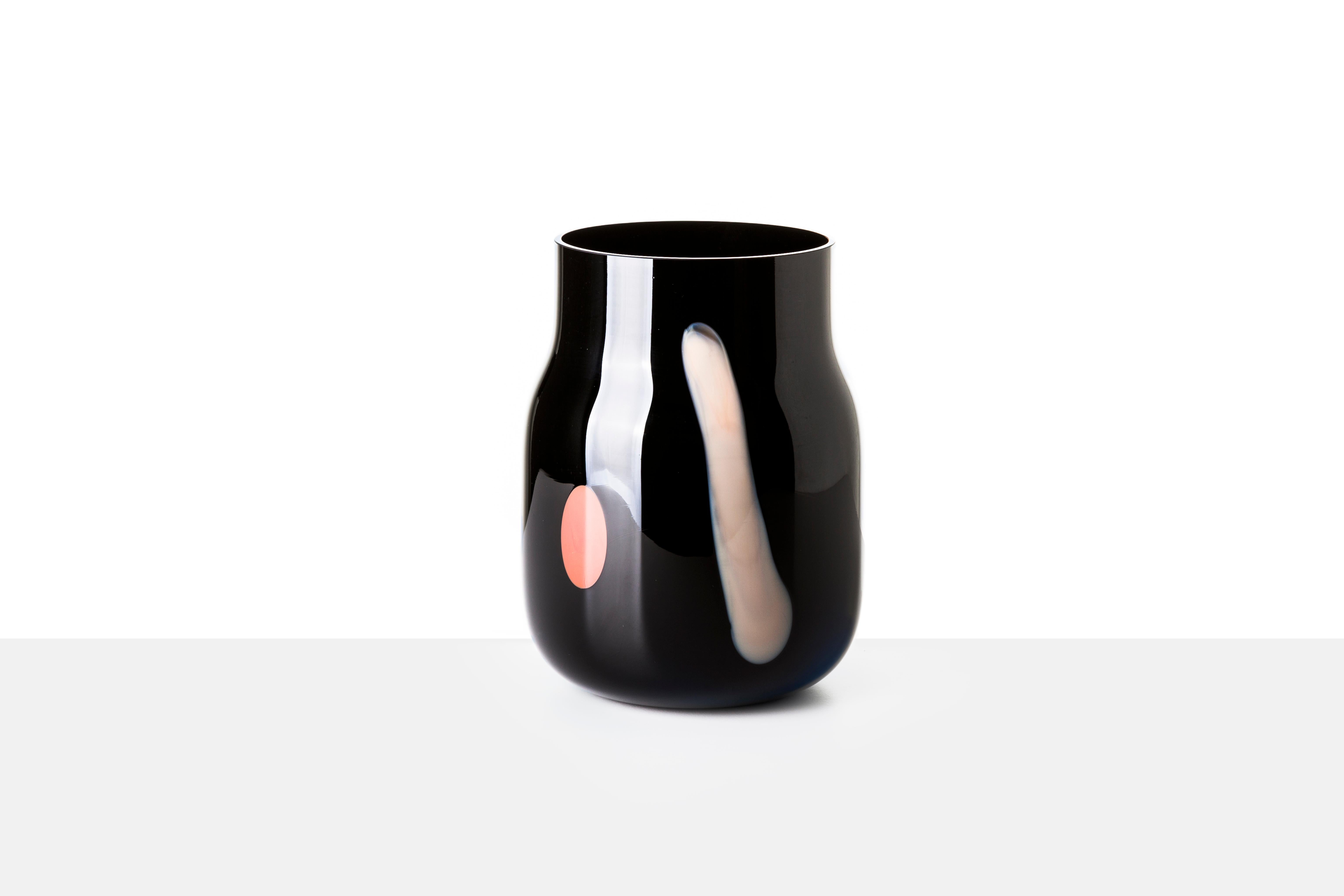 Czech Big Bandaska Postmodern Vase by Dechem Studio For Sale