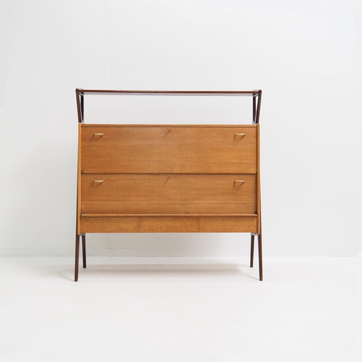 Mid-20th Century Big Bar Cabinet by Louis Paolozzi for René Godfroid For Sale