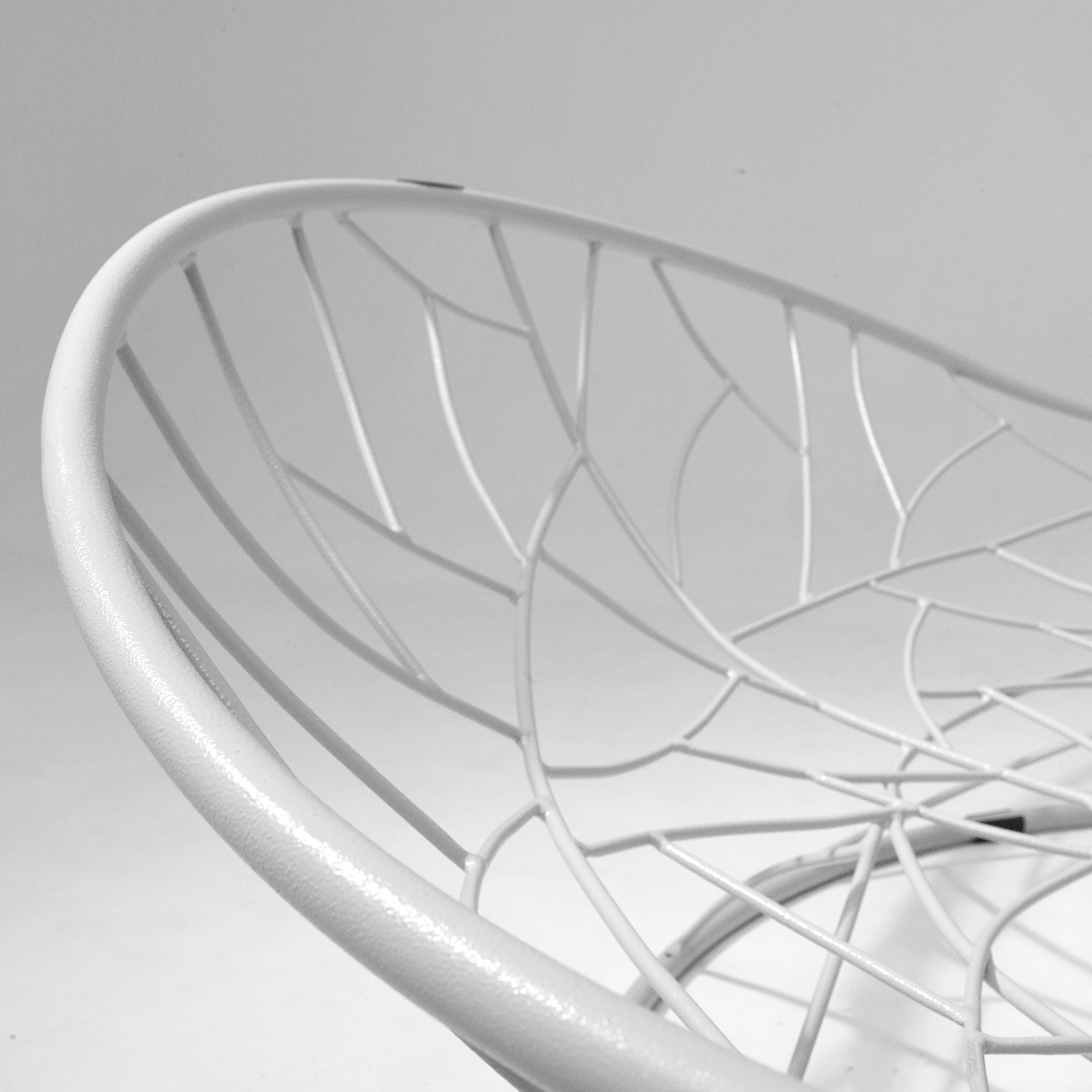 Modern 21st Century Steel Big Basket Lounger  For Sale 3