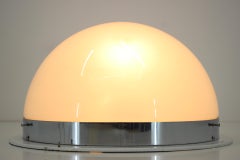 Big Bauhaus Chrome Ceiling Light, 1940s / Zukov /8 pieces available