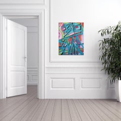 'Untitled XVII' Wrapped Canvas Original Street Art Painting by Big Bear
