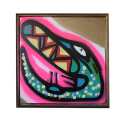 'Untitled XIX' Framed Canvas Original Street Art Painting by Big Bear 