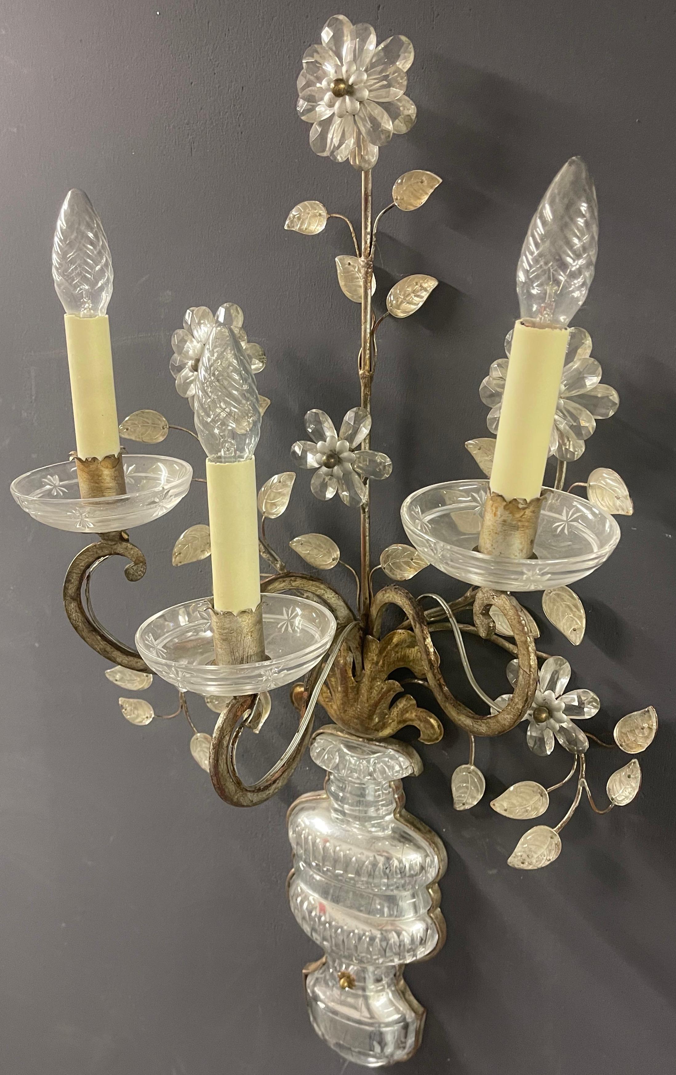 Großer, schöner und früher Maison Bagues-Wandleuchter im Angebot 4