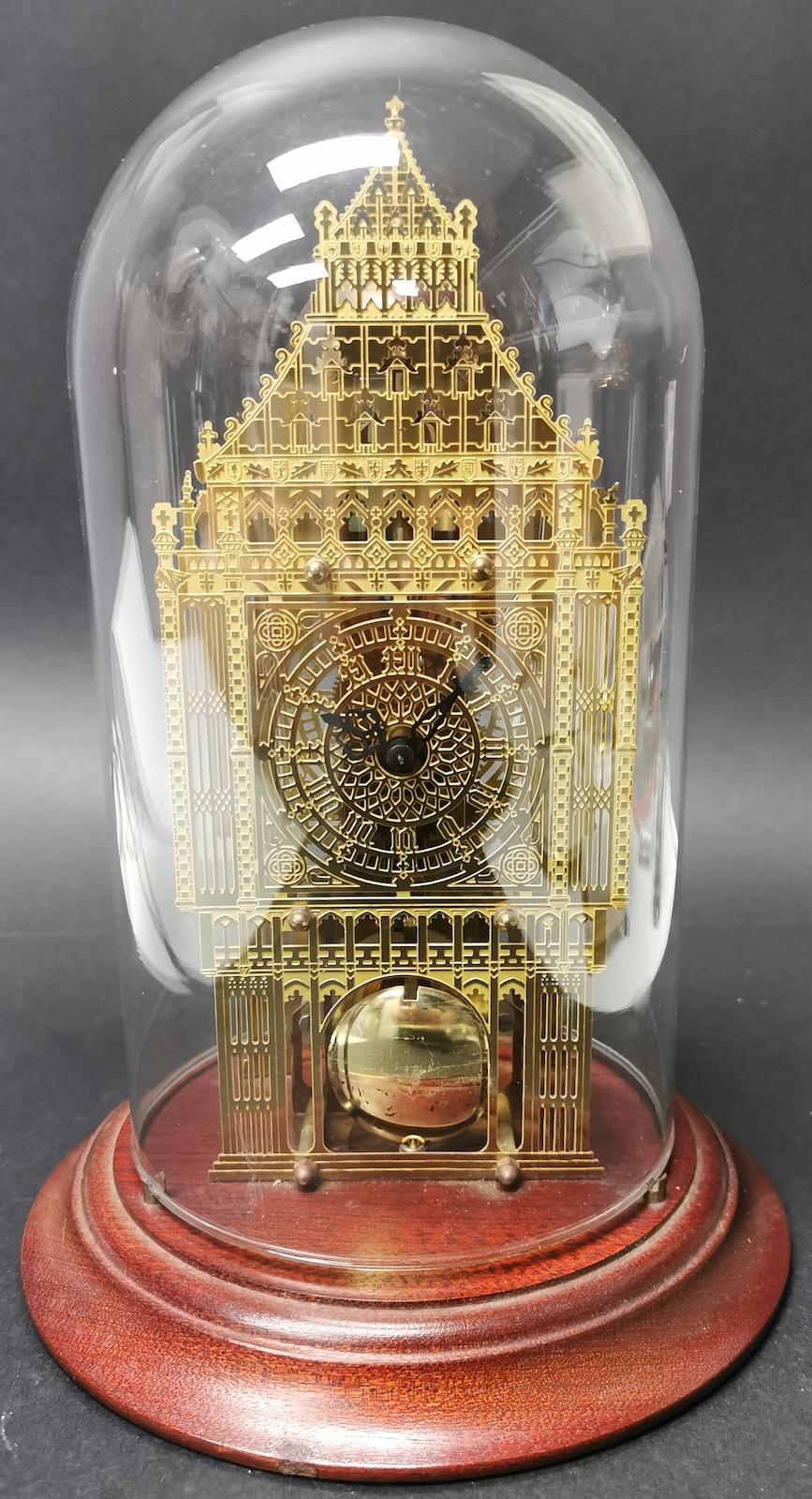 Victorian Big Ben Brass Skeleton Clock For Sale