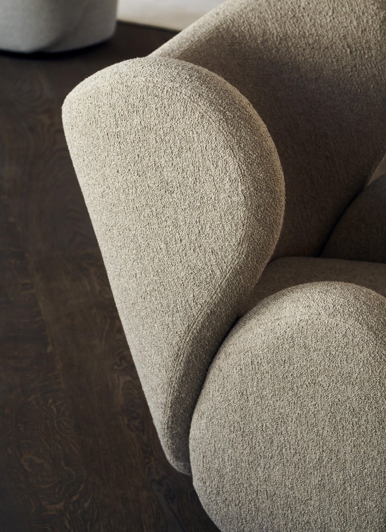 'Big Big Chair' Armchair by Norr11, Barnum Bouclé, Beige For Sale at ...
