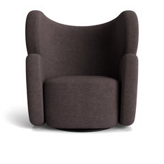 Poltrona 'Big Big Chair' di Norr11, Barnum Bouclé, Marrone Scuro