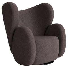 'Big Big Chair' Armchair by Norr11, Barnum Bouclé, Dark Brown