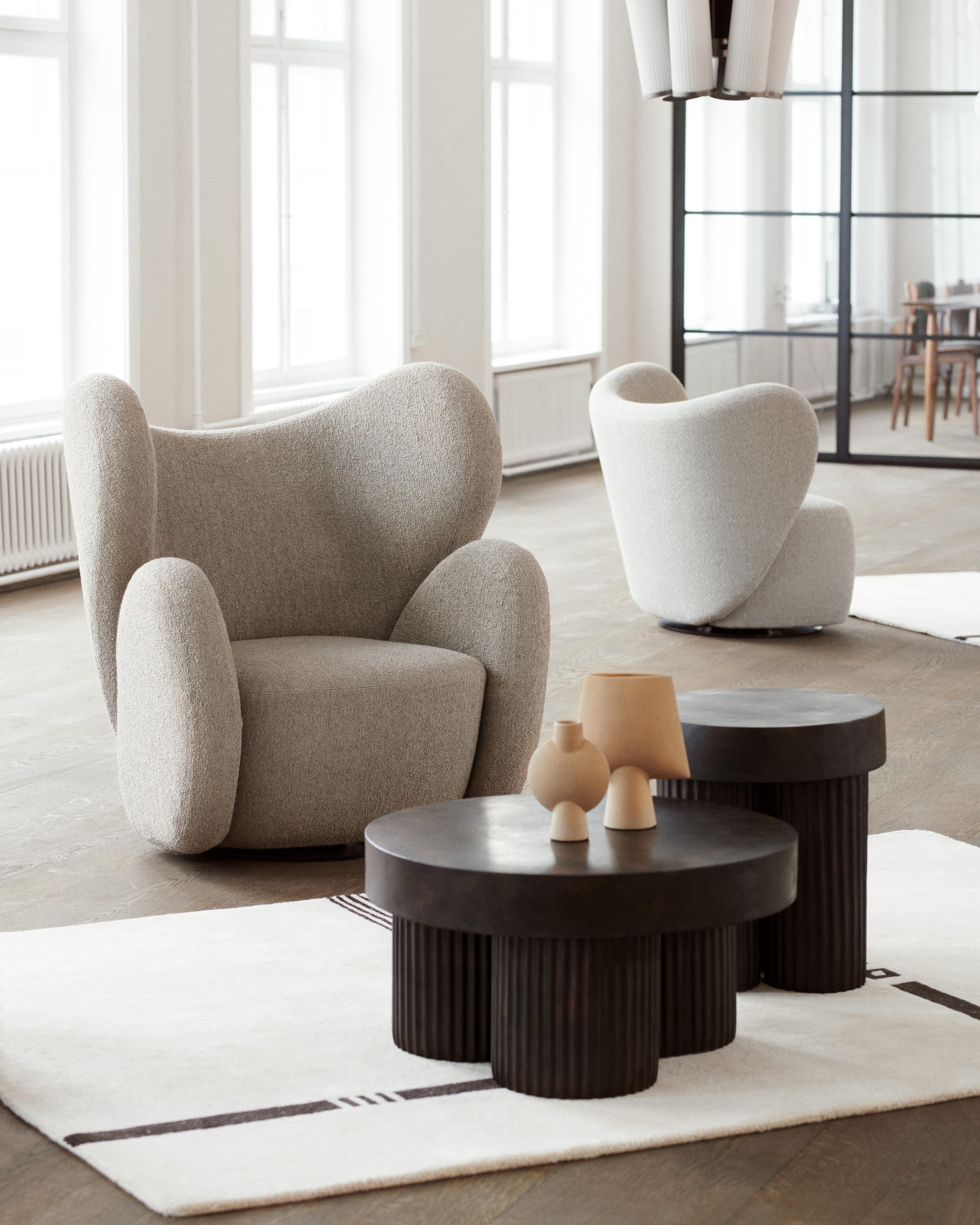 Scandinavian Modern 'Big Big Chair' Armchair in Sheepskin by Norr11 For Sale