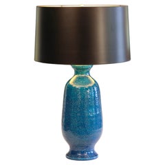 Big Bitossi Raymor Aldo Londi Vintage Italian Lamp Raymor Turchese 30"