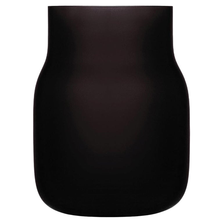 Big Black Bandaska Matte Vase by Dechem Studio For Sale at 1stDibs