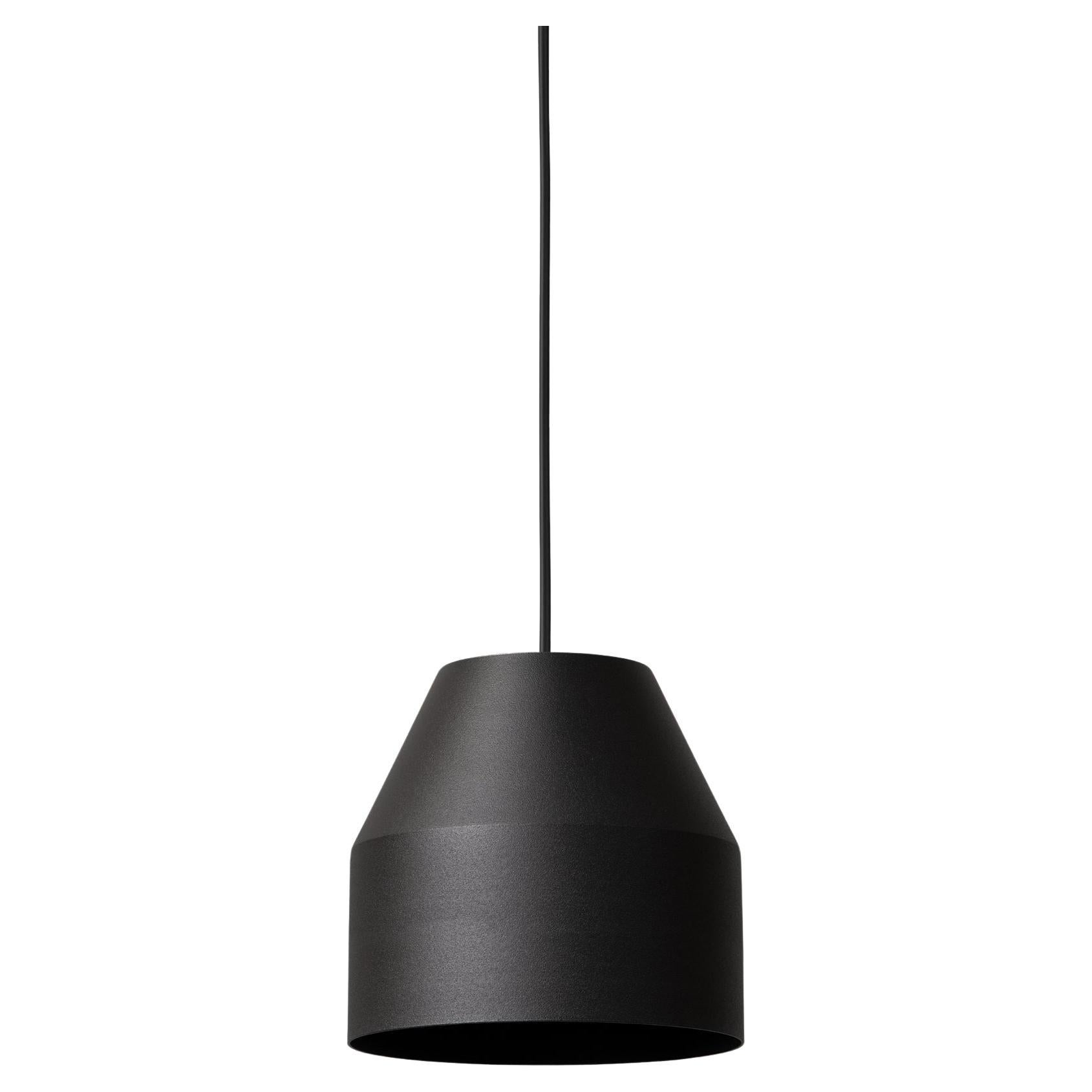 Big Black Cap Pendant Lamp by +kouple For Sale