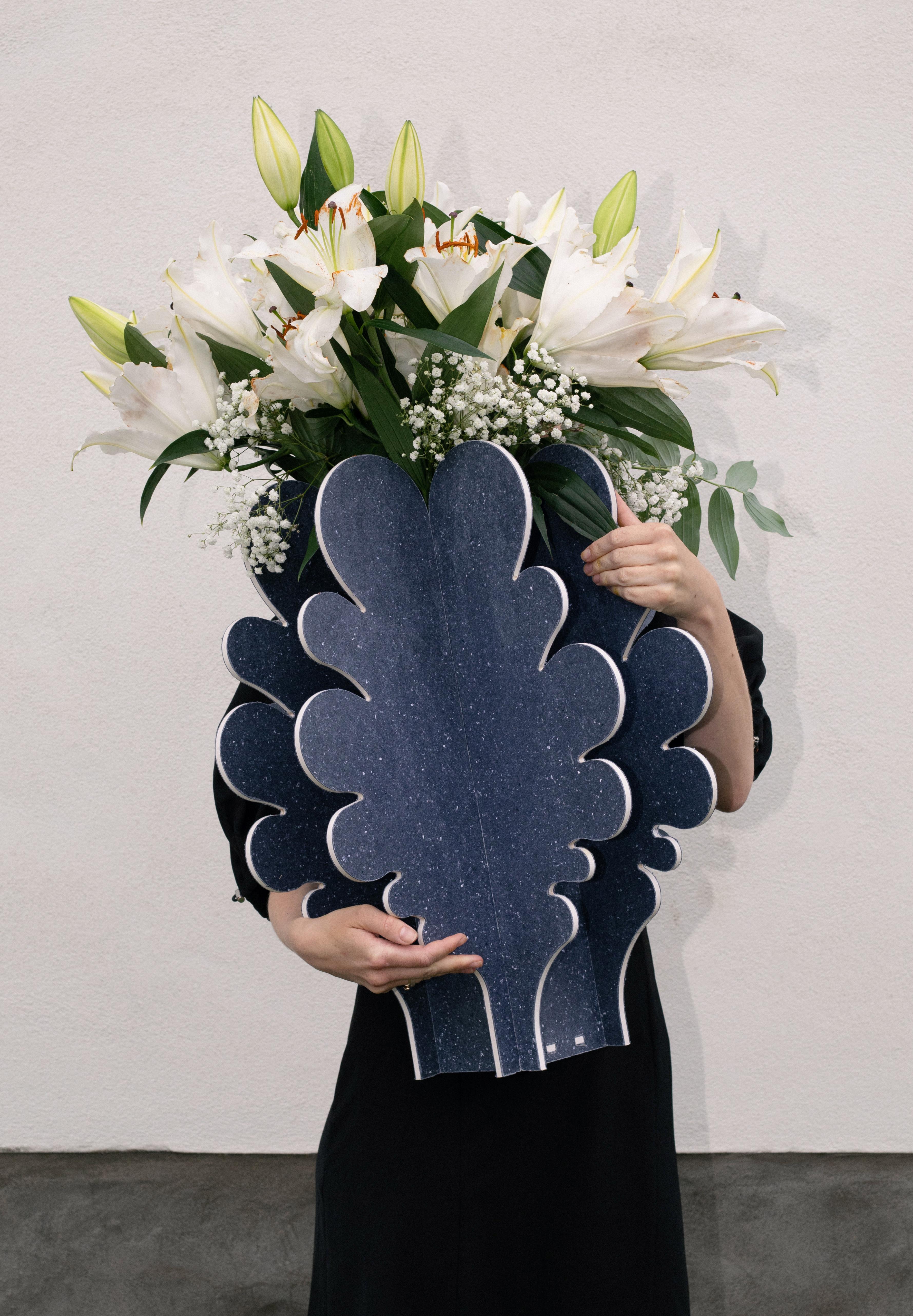 Post-Modern Big Blooming Cuts Vase by Ebba Lindgren For Sale