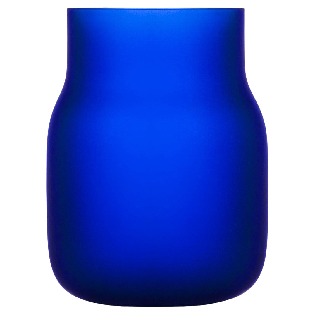 Big Blue Bandaska Matte Vase by Dechem Studio For Sale
