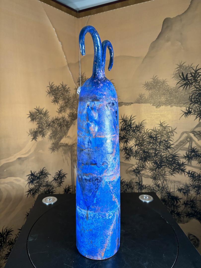 Big Blue Caterpillar Master Work by Eva Fritz-Lindner For Sale 7