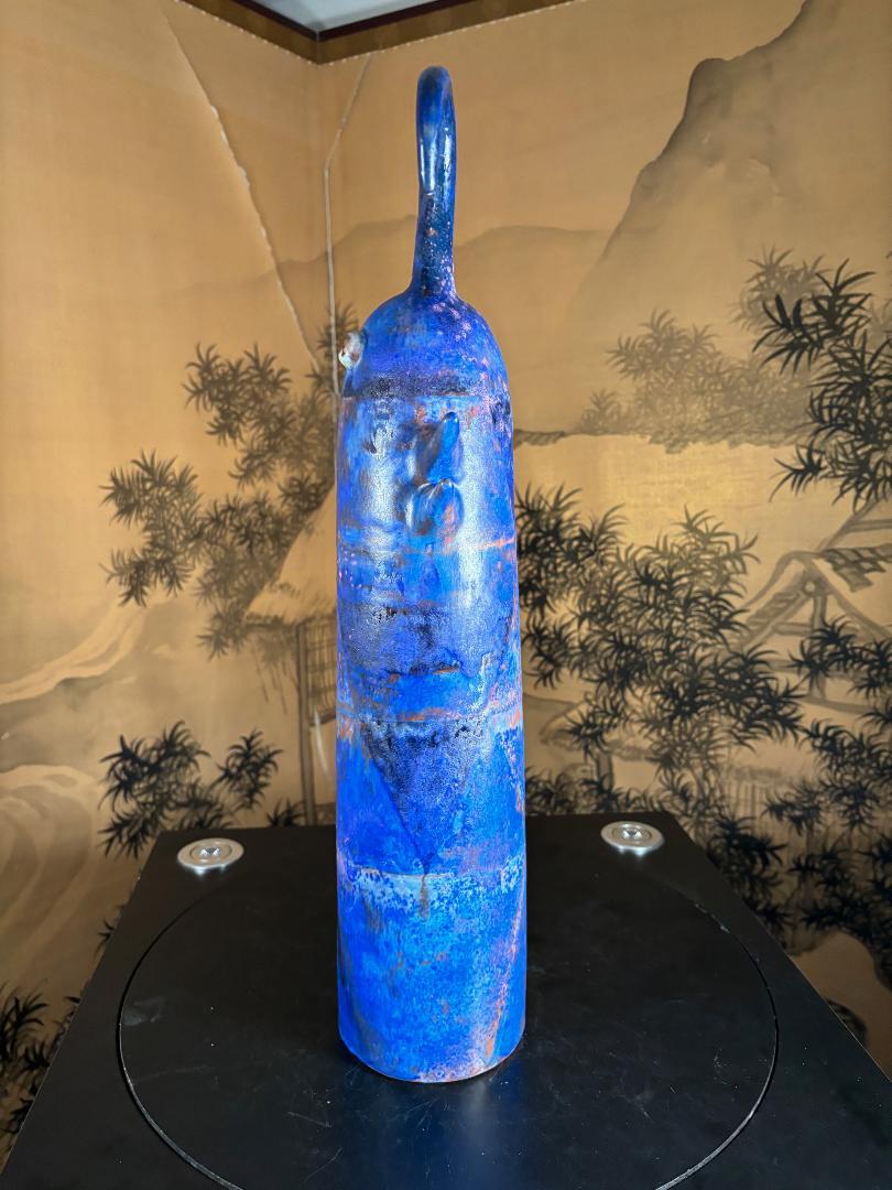 Big Blue Caterpillar Master Work by Eva Fritz-Lindner For Sale 8