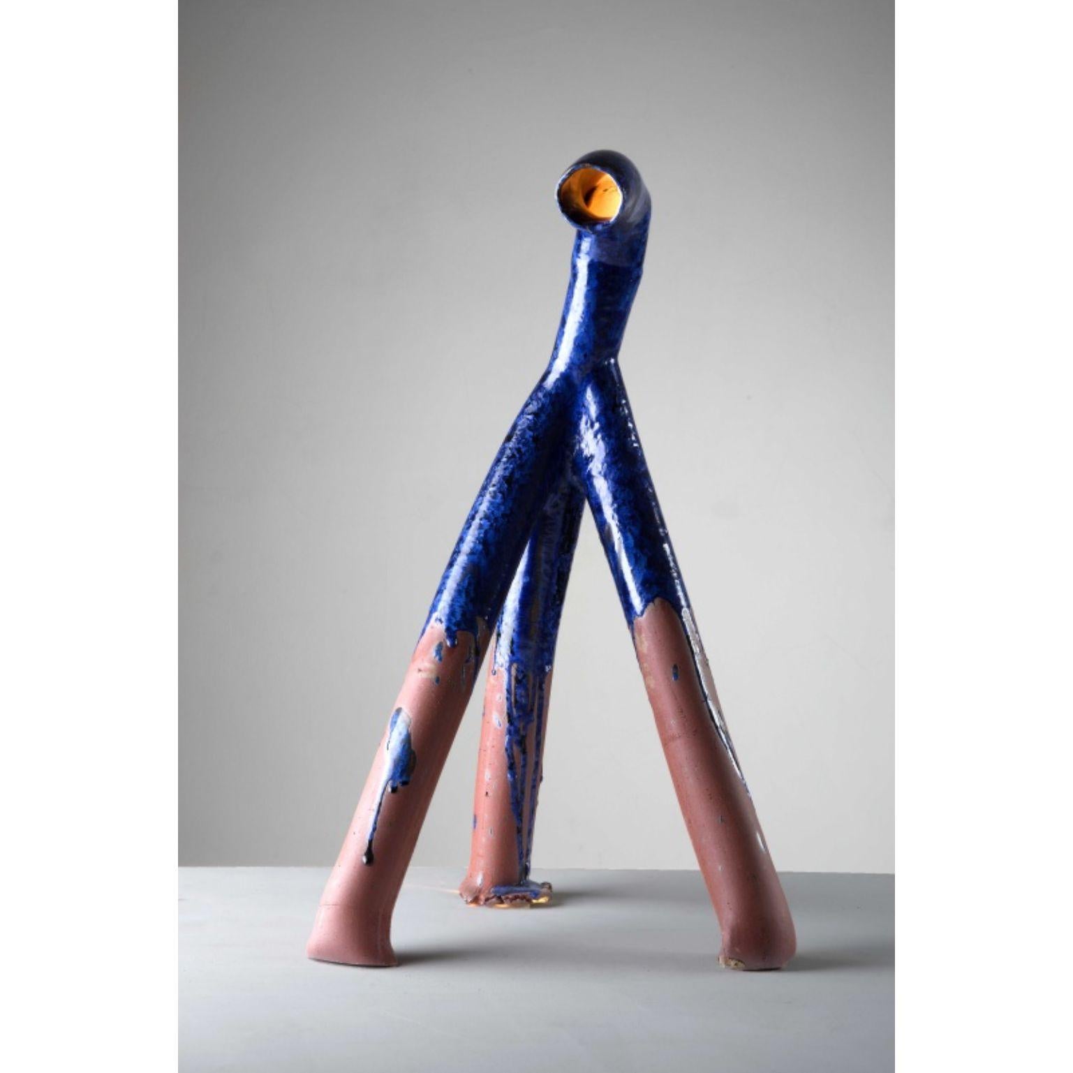Big blue lamp by Milan Pekar
Dimensions: D x H80 cm
Materials: Glaze, Clay

Hand-made in the Czech Republic

All our lamps can be wired according to each country. If sold to the USA it will be wired for the USA for instance.

Established own