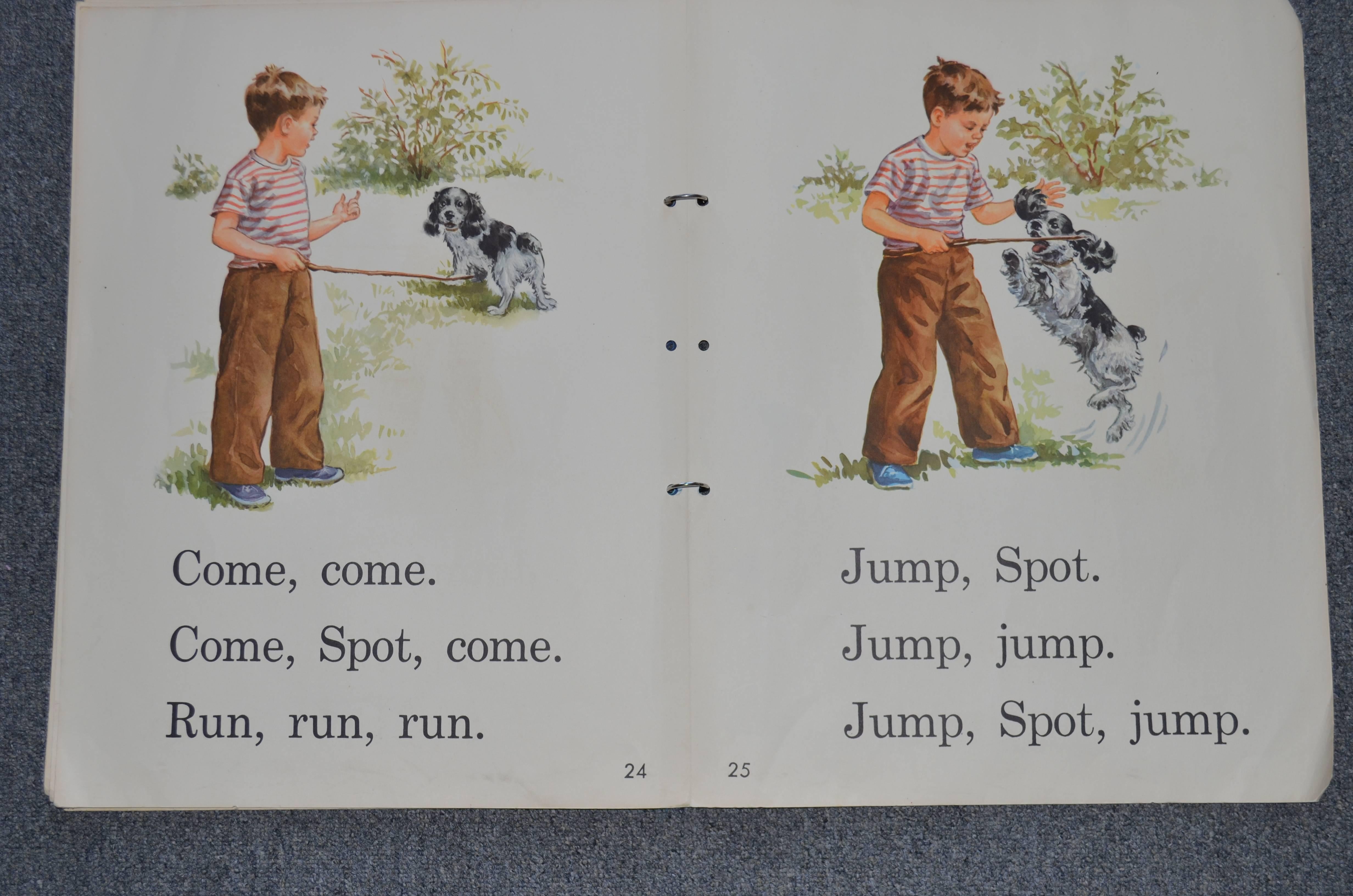 Big Book of Dick and Jane for Beginning Readers, circa 1950s In Good Condition In Madison, WI