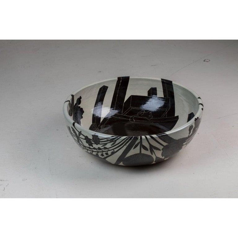 Big bowl with vase, table and cat by Milan Pekar
Dimensions: D50 X H cm
Materials: Glaze, clay

Hand-crafted in the Czech Republic

Established own studio August 2009 – Focus mainly on porcelain, developing own glazes. Mould makings, and Slip