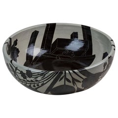 Big Bowl with Vase, Table and Cat by Milan Pekař