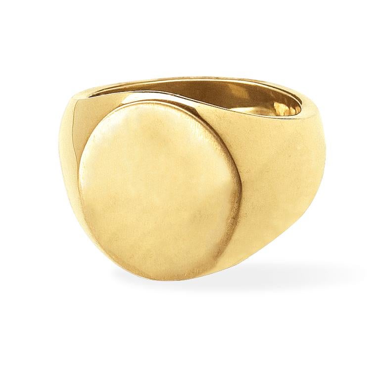 The Big Boy is the most grand of all the signet rings, hence the name. Boasting a generous amount of 18 Karat Gold, this ring is not for the faint of heart. Very bold and rich in appearance and size.

*Prices for hand engraving vary and are