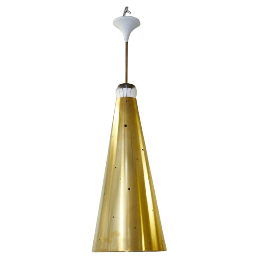 big brass pendant in the style of Arredoluce 1950s For Sale