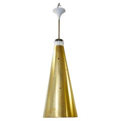 big brass pendant in the style of Arredoluce 1950s