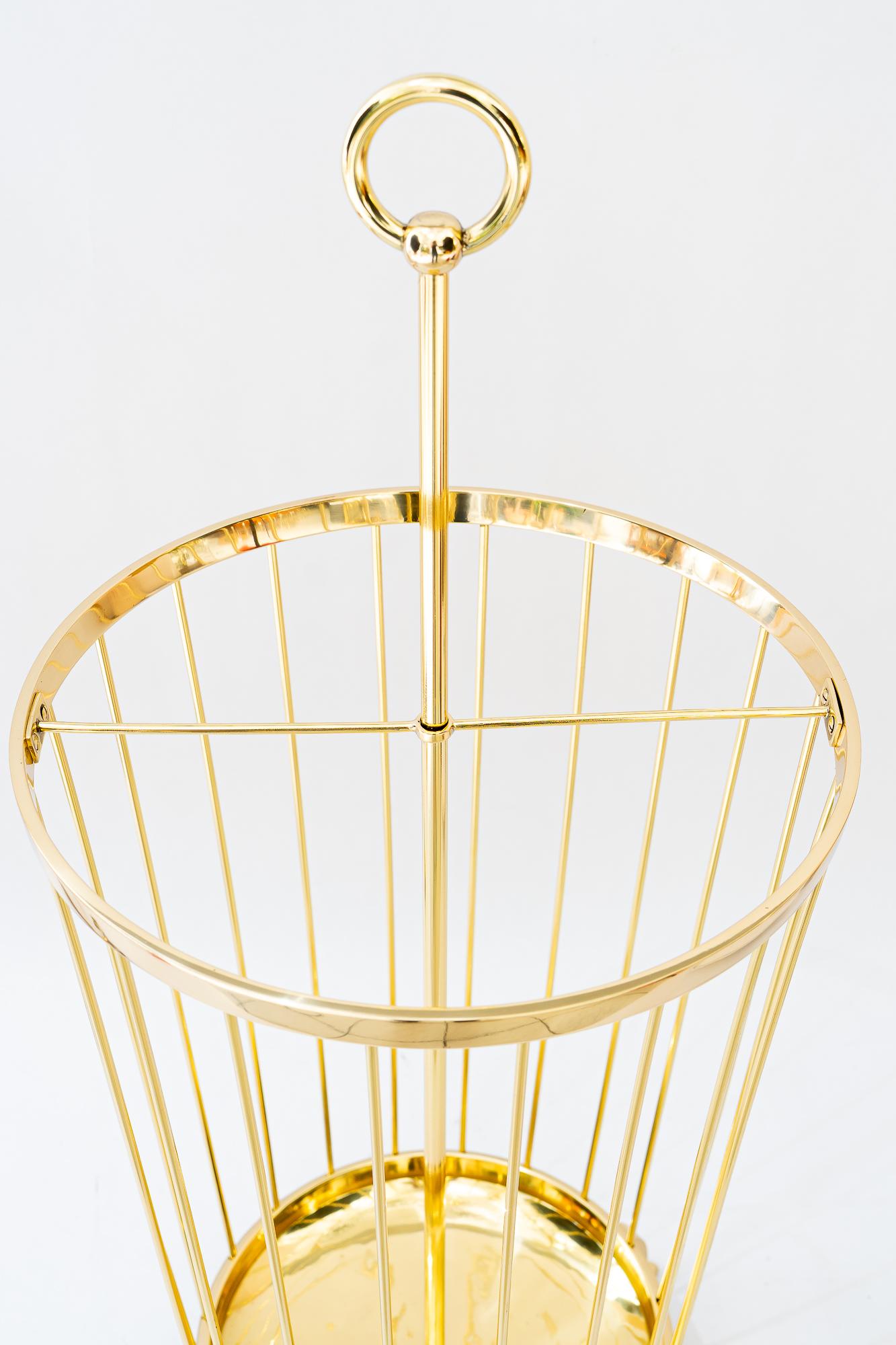 Big brass Umbrella stand vienna around 1950s
Brass polished and stove enameled
