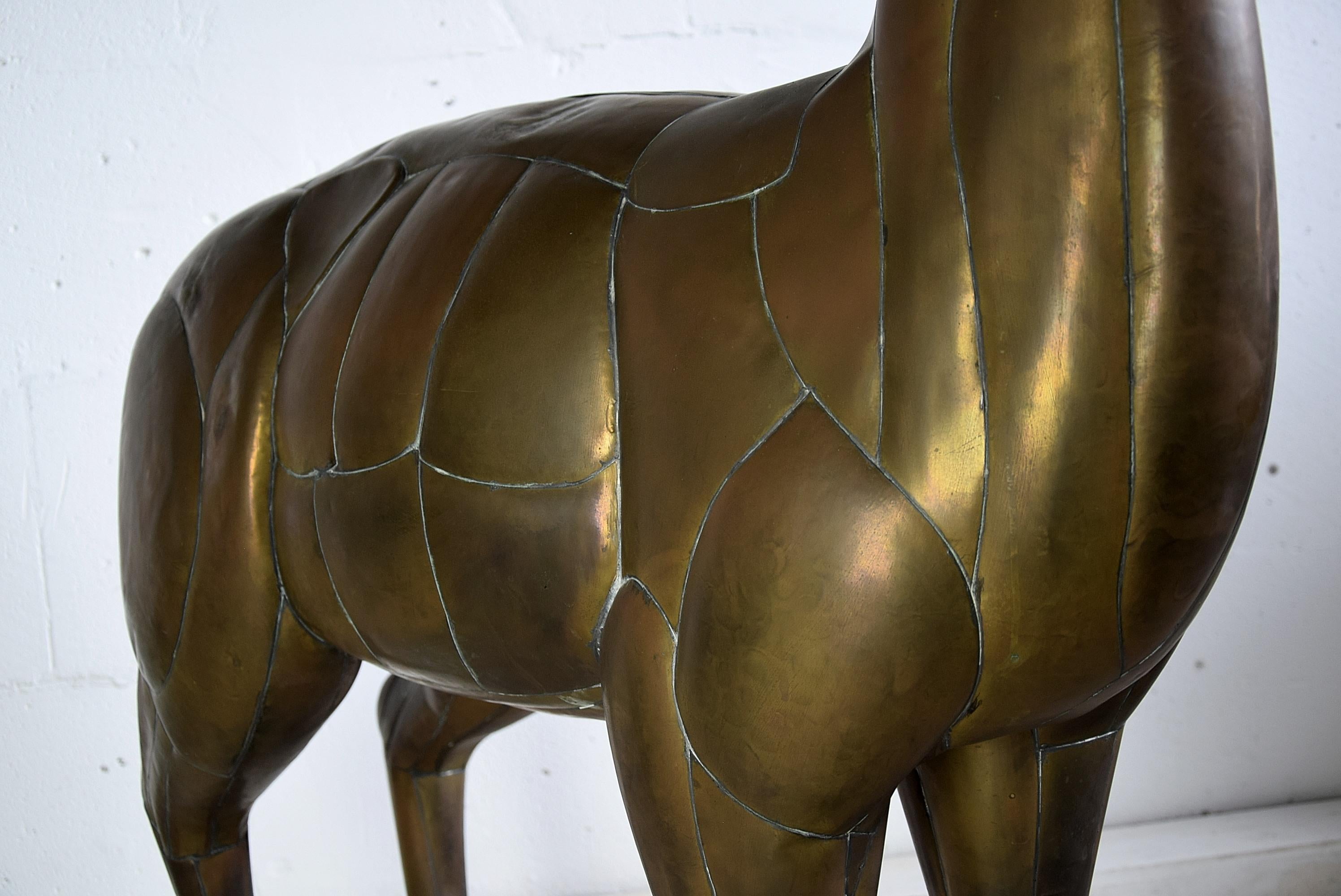 Big Bronze and Copper Deer Sculpture by Sergio Bustamante, 1975 2